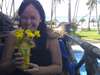 Robyn de Jager - sipping on a colourful cocktail in Zanzibar